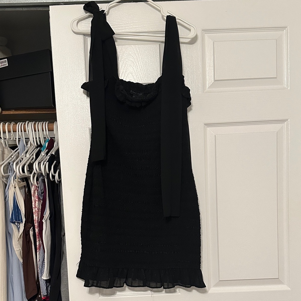 Endless Rose ruched dress with tie straps